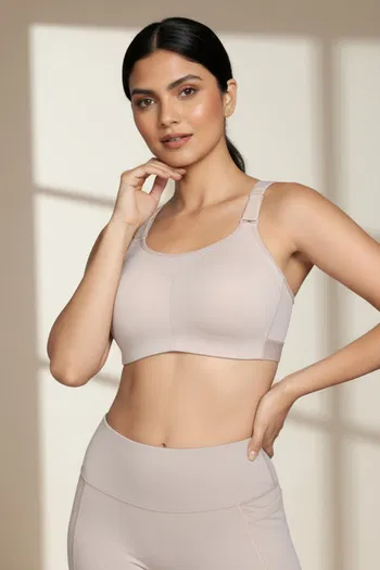 Buy Zelocity High Impact Quick Dry Sports Bra - Moon Light